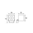 Gogo Proyector de techo 58mm.